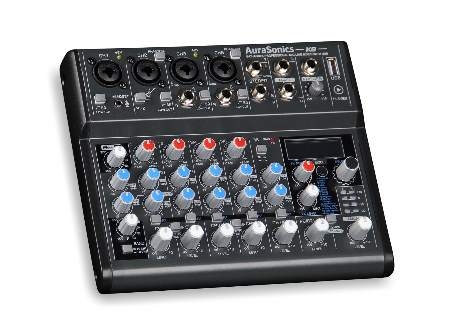 AuraSonics K8 компактный микшерный пульт в Гудермесе