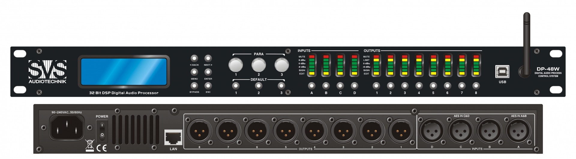 SVS Audiotechnik DP-48W Цифровой процессор: 4 входа 8 выходов в Гудермесе