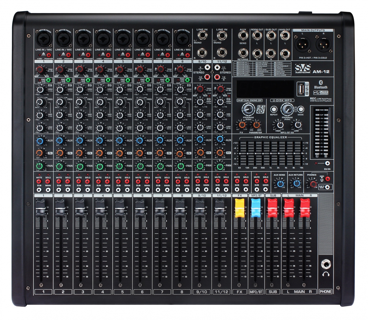 SVS Audiotechnik mixers AM-12 Микшерный пульт аналоговый, 12-канальный в Гудермесе